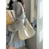 2023韩版学生托特包女大容量，小众百搭单肩斜挎包，高级感链条水桶包