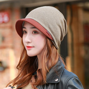 包头帽(包头帽)女士春秋季薄款月子帽时尚，韩版百搭潮纯棉针织化疗光头帽子