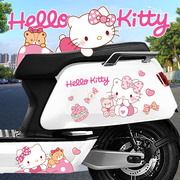 电动车贴纸爱玛小牛雅迪q6HelloKitty凯蒂猫可爱装饰车身遮挡划痕