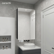 铝合金小户型尺寸卫生间挂墙式内置物架门后收纳卫浴镜子浴室镜柜