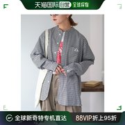 日本直邮GEVACO 男女同款牛津纺立领长袖衬衫 TYZ4041304A0002