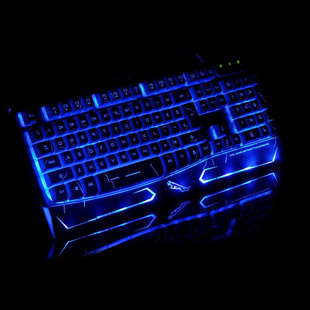 网追豹50感色背机械手光，三电竞键盘游戏键盘，0夜光吧g金属光
