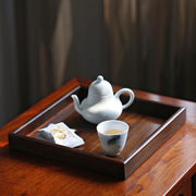 黑料级大红酸枝普洱茶分茶盘全独板制器茶道用具文玩木雕收藏