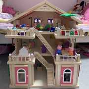 新女孩小屋别墅公主房子儿童房玩具屋木制过家家玩具益智大型娃娃