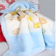 冬季婴儿毛毯宝宝毛毯，拉舍尔双层加厚幼儿园儿童午睡毯