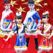 西藏服装儿童演出服装男女童少数民族幼儿园六一舞蹈表演服G
