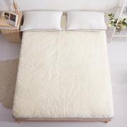 羊毛床垫床褥子羊毛冬季垫被羊羔绒 1.8m床加厚保暖防滑1.2地垫