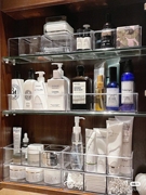 化妆镜柜收纳盒透明亚克力卫生间面膜口红洗漱台梳妆化妆品置物架
