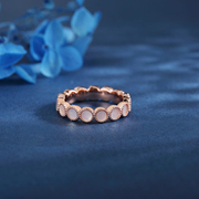 天然贝母系列戒指轻奢高级感气质，小众设计14k玫瑰金银指环女