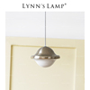 lynn's立意北欧复古单头小吊灯吧台玄关玻璃，蘑菇飘窗阳台床头灯