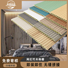 竹木纤维格栅9mm凹凸电视床头，背景墙装饰生态，木细格栅微型长城板