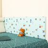 床围软包贴墙软包自粘软垫，纯棉布防撞头婴儿床靠垫，床围栏墙壁贴