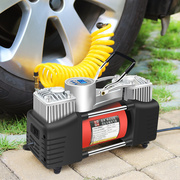车载充气泵双缸高压12V汽车大功率德国SUV智能数显自动充停打气泵