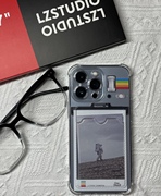 原创拍立得相机卡包苹果14适用抖音网红同款彩虹iphone13手机壳12promax硅胶软壳