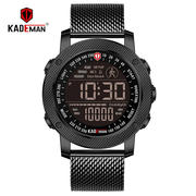 k6121防水计步电子男表，皮带手表kademan卡，德曼时尚多功能户外运动