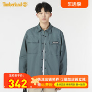 Timberland添柏岚户外男士翻领时尚通勤休闲长袖衬衫外套A22AZ