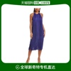 美国直邮Herve Leger 女士 连衣裙吊带长裙蕾丝长袖挂脖裙子流苏