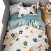纯棉学生宿舍被套，单人床上三件套床品儿童床单1.2米床上用品全棉