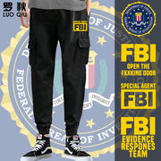 FBI美联邦调查局特工探员电影电视剧工装裤子男士休闲裤运动长裤