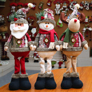 圣诞装饰用品圣诞装饰玩偶，圣诞娃娃圣诞，麋鹿l橱窗圣诞节用品