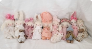 日本本土手作艺术家，小布抱偶兔子小熊，毛绒泰迪熊关节毛绒玩偶