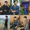 日本传统男士和服浴衣武士款日系拍照写真，服日式家居服日料用套装