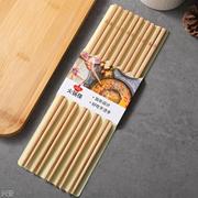 双火锅筷子无漆无蜡火锅捞面筷子家用竹筷，天然竹子餐厅防滑5双