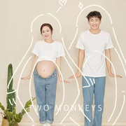 2021影楼主题服装，孕妇拍照情侣装，摄影韩版小清新影楼孕妇装