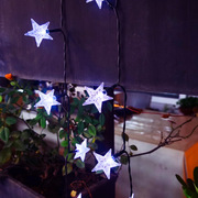太阳能星星灯串户外防水灯串led彩灯串庭院装饰灯串圣诞节装饰灯