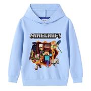 儿童连帽衫男童运动卫衣秋款男孩纯棉长袖Minecraft我的世界童装5