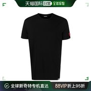 香港直邮Dsquared2D二次方男士T恤黑色短袖圆领舒适D9M204480026
