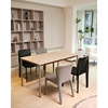 北欧Brent表情长方金属西餐桌椅组合现代极简约意式小户型MIC实木