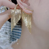 法式金属风复古流苏耳环，小众设计高级感轻奢，气质纯银针耳钉耳饰女