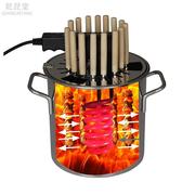 家用无烟电烤炉烤串机韩式加厚电烤杯烧烤架烧烤炉室内吊炉烤肉机