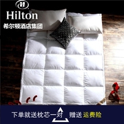 希尔顿五星级酒店款羽绒床垫加厚加绒90%白鹅绒(白鹅绒，)双层褥子立体垫被