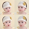 0一6月婴幼儿太阳帽女宝宝发带护囟门帽遮阳夏天卤门帽子夏季薄款