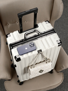 韩版复古防刮拉杆行李箱学生男女大容量密码皮箱静音万向轮旅行箱