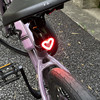 公路自行车夜骑尾灯配件装备山地车，单车骑行可爱装饰警示灯可充电