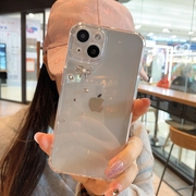 水钻蝴蝶结透明适用iPhone13promax苹果12手机壳11奢华14女xr高档15/plus时尚