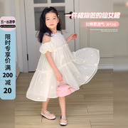 女童连衣裙2024夏季儿童裙子时髦宝宝公主裙洋气童装仙女裙子