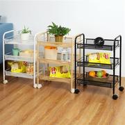 厨房置物架落地多层可移动手小推车收纳菜篮架蔬菜收纳架子储物架