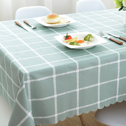 餐桌布防水防油免洗书桌，ins学生布艺网红pvc长方形台布北欧茶几垫