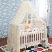 婴儿床蚊帐罩带支架婴儿式，通用落地宫廷，夹式宝宝摇篮防蚊帐子小床