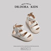 DR.DORA英国风夏季公主鞋女宝宝凉鞋包头罗马鞋软底婴儿学步鞋子