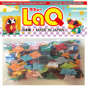 laq拼插玩具日本420散片补充装12个颜色男女孩3-8岁儿童益智积木