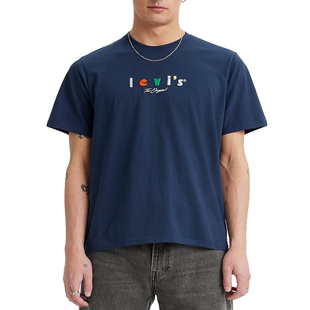 levi's李维斯(李，维斯)短袖t恤彩色，logo款男士短袖上衣男装20374599