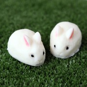 网红小兔子形状硅胶模具diy可爱立体兔子慕斯蛋糕布丁果冻模具
