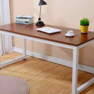 电脑桌长条桌家用靠墙s窄桌子办公桌钢，木桌卧室学习桌写字台