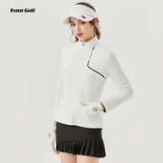 fg高尔夫服装女士外套2023高尔夫女装秋冬风衣防风保暖韩夹克(韩夹克)