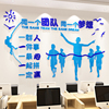 员工风采文化墙办公室墙面装饰企业文化墙贴纸团队激励志文字布置